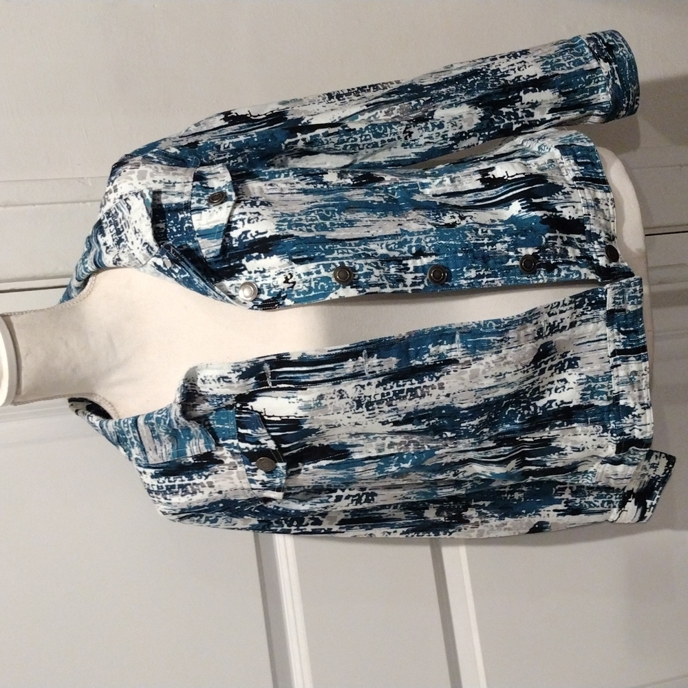 Christopher Banks Print Jacket Size Medium